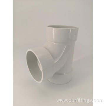 White UPC DWV PVC fittings SANITARY TEE